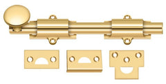 DELTANA Deltana 8SB003 Surface Bolt Heavy Duty Lifetime Brass