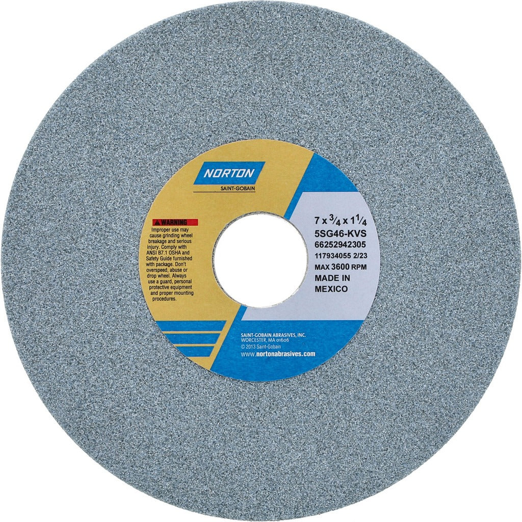 NORTON Norton 66252942305 Surface Grinding Wheel 7in 46 Grit