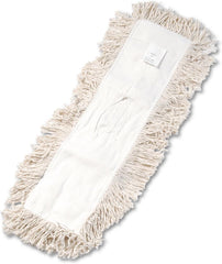 BOARDWALK Boardwalk BWK1324 Industrial Hygrade Cotton Dust Mop Head 24 in x 5 in Replacement BWK1324