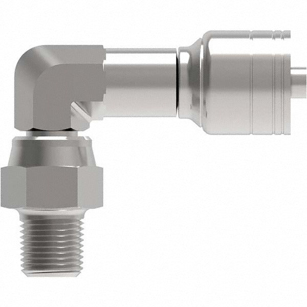EATON Eaton 08Z-M08-BG Hydraulic Swivel 90 Elbow 8mm 1/2-14 Nptf