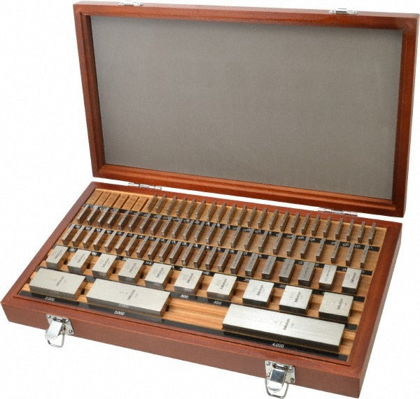 MITUTOYO Mitutoyo 516-401-26 Gage Block Set 81 Pc Steel Grade 00
