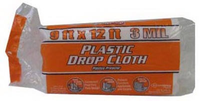 BERRY PLASTICS Berry Plastics Corp 626248 Drop Cloth 3 Mil 9x12 Ft