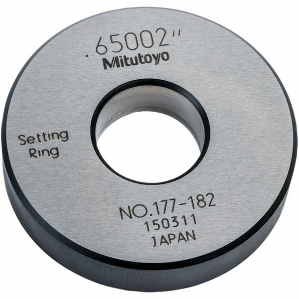 MITUTOYO Mitutoyo 177-182 Setting Ring 0.65 in Id Satin Chrome