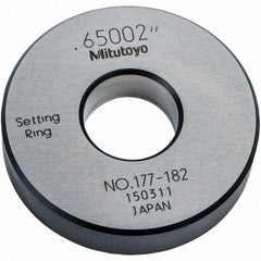 MITUTOYO Mitutoyo 177-182 Setting Ring 0.65 in Id Satin Chrome