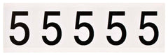 BRADY Brady 9714-5 Outdoor number vinyl label 2.25 in H x 1.81 in W (5 per card)