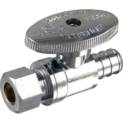 CASH-ACME Cash-Acme 23057LF 1/2 in. PEX barb x 3/8 in. brass straight stop valve (1 Pack)