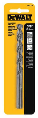 DEWALT Dewalt Accessories DW1124 Black Oxide Drill Bit 3/8 in 2 Pack
