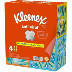 KIMBERLY-CLARK Kimberly-Clark KCC54506 Anti-viral Facial Tissue 55/Box 4 Pack Upright