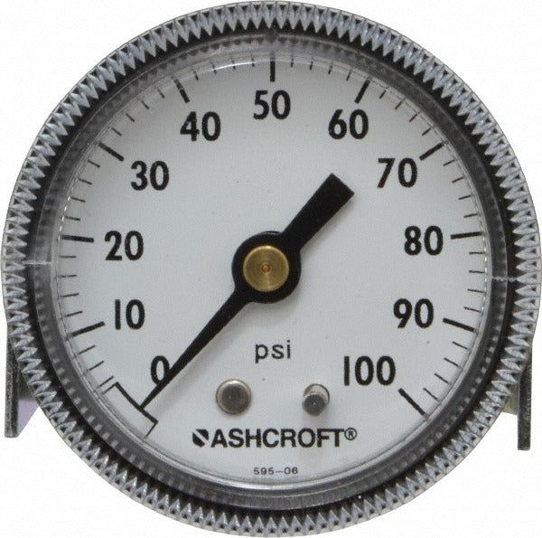 ASHCROFT Ashcroft 662876000548 Pressure Gauge 0-100 Psi 2 in