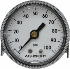 ASHCROFT Ashcroft 662876000548 Pressure Gauge 0-100 Psi 2 in