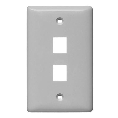 HUBBELL Hubbell Premise Wiring NSP12GY Keystone Faceplate