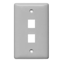 HUBBELL Hubbell Premise Wiring NSP12GY Keystone Faceplate