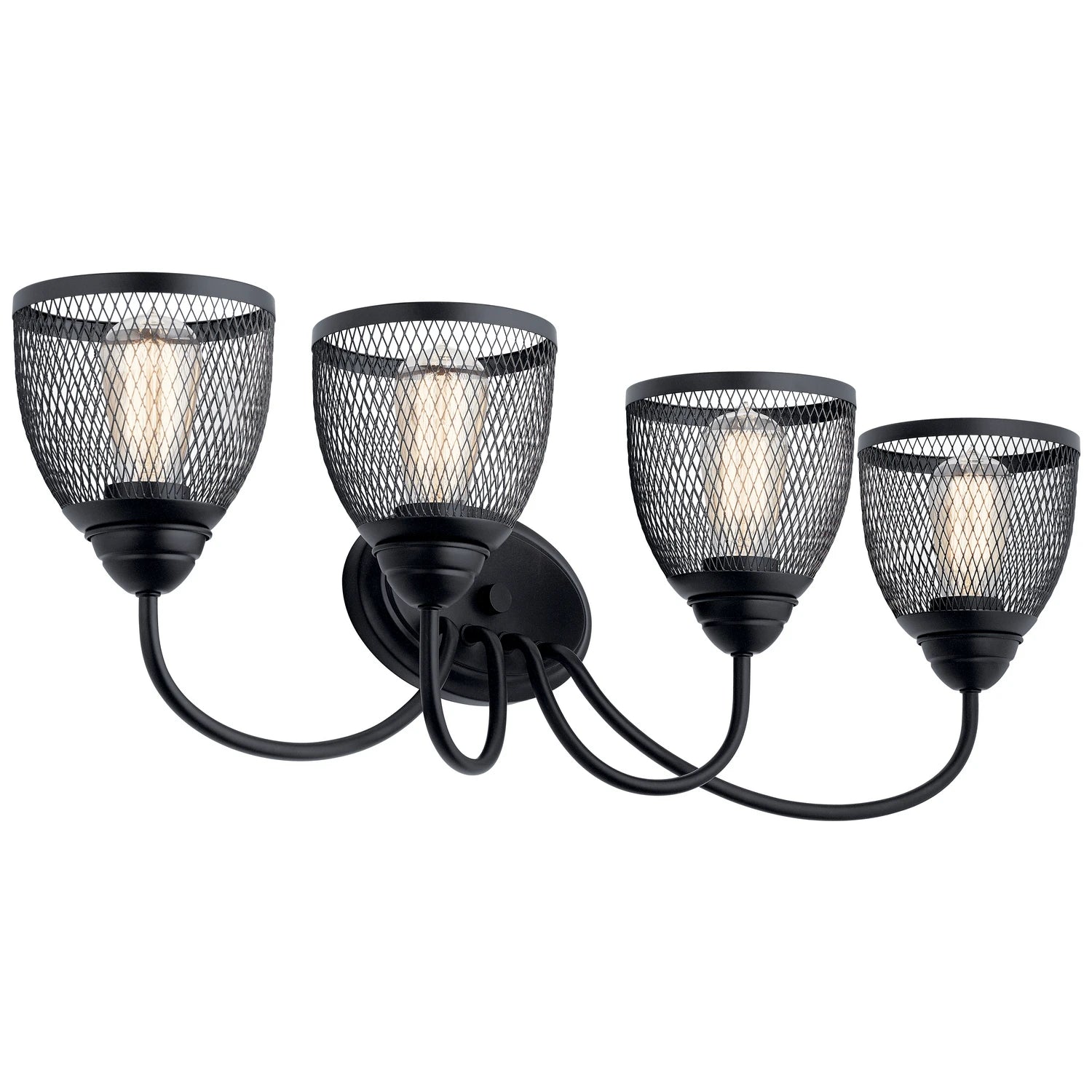 KICHLER Kichler 55044BK Four Light Bath from the Voclain Collection 4 X 75W 32.00 inches Width