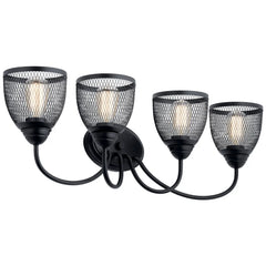 KICHLER Kichler 55044BK Four Light Bath from the Voclain Collection 4 X 75W 32.00 inches Width