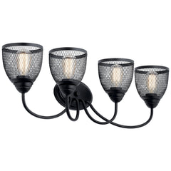 KICHLER Kichler 55044BK Four Light Bath from the Voclain Collection 4 X 75W 32.00 inches Width