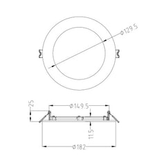 HALCO LIGHTING Halco 89094 ProLED Resi Slim Downlight 11W (6in)