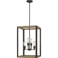 QUOIZEL Quoizel FNN5216RK four light pendant Finn 400W 25in H x 16in W x 16in L