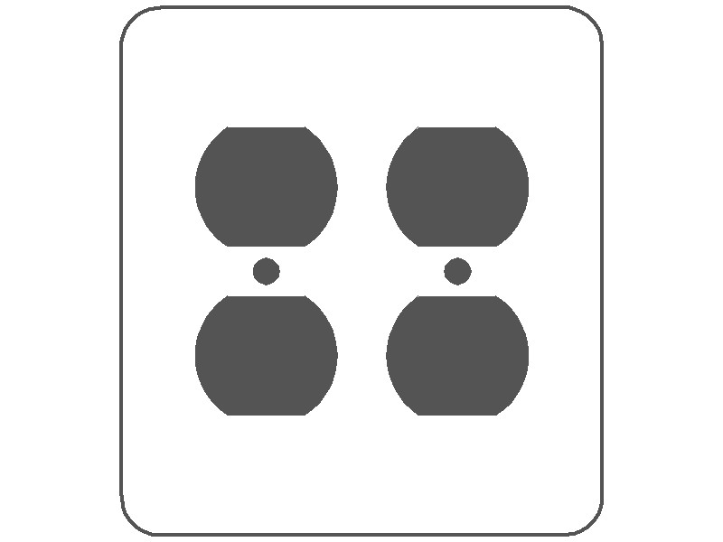MULBERRY METAL PRODUCTS Mulberry Metal Products 76102 2-Gang Duplex Receptacle Wallplate (5 in H x 4.562 in W)