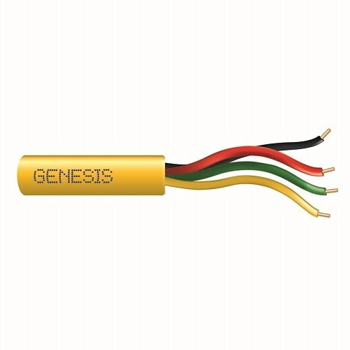SOUTHWIRE Genesis Cable 21031102 22/4 Solid Riser Cable 1000 Ft Yellow