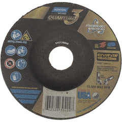 NORTON Norton 66252839424 Type 27 Grinding Wheel 4.5in Ceramic 24 Grit