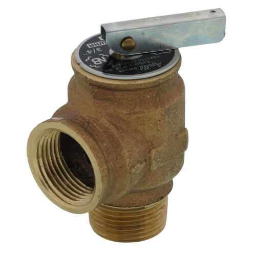 APOLLO VALVES Apollo Valves 10-417-10 Model RVW40 3/4 in. Bronze MNPT x FNPT 50# Relief Valve Replacement 1041710