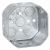 RACO Raco 167 Electrical Octagon Box 21.5 cu. in. 4 in W x 2-1/8 in D