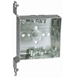 RACO Raco 223 Electrical Box, Square, 21 Cu. in. Power (Size: 4 in x 4 in x 1-1/2 in)