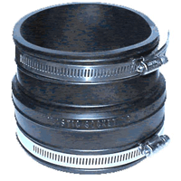 FERNCO Fernco 1059-150 1-1/2 x 1-1/2 Elastomeric PVC-DWV Flexible Coupling