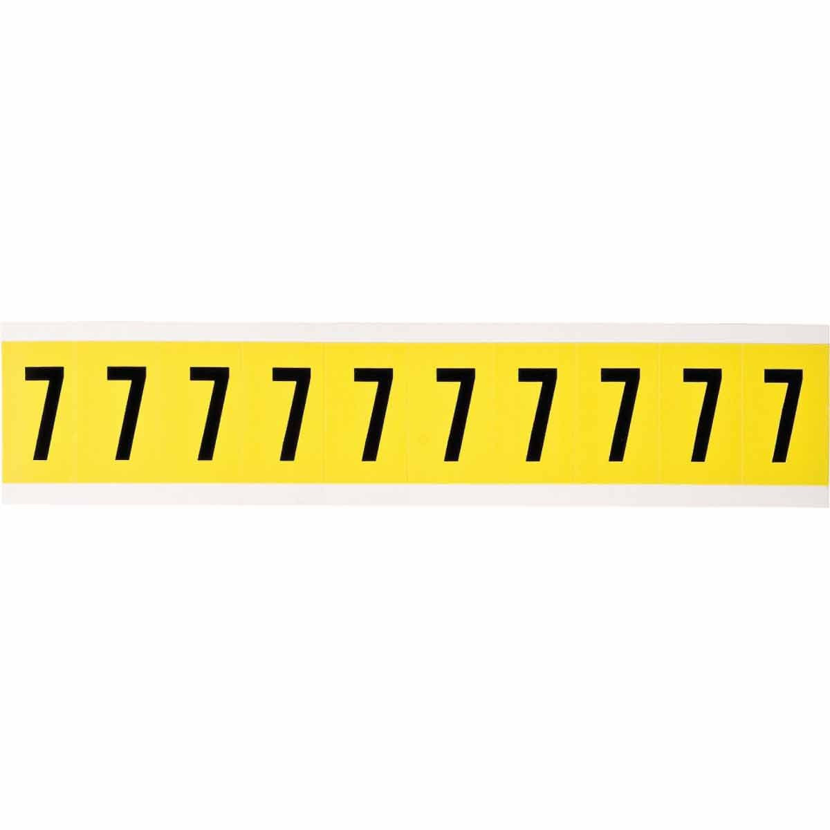 BRADY Brady 3430-7 Number Label 1 in Character (Card of 10) 34307
