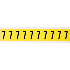 BRADY Brady 3430-7 Number Label 1 in Character (Card of 10) 34307