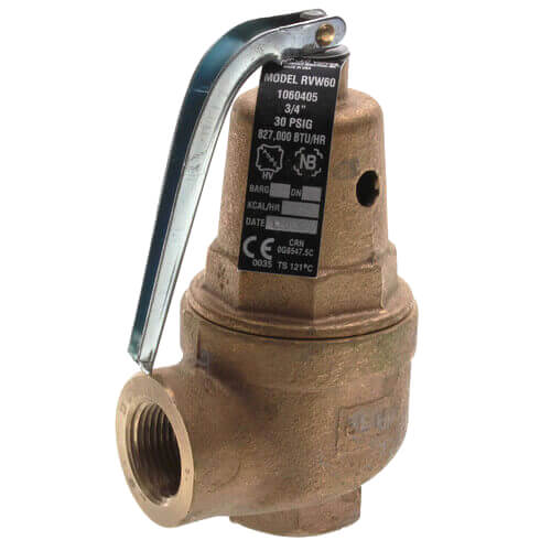 APOLLO VALVES Apollo Valves 10-605-34 1 Inch FNPT RVW60 5044000 BTU Bronze Hot Water Relief Valve 150 psi