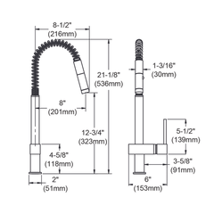 ELKAY Elkay LKAV2031NK Avado Single Hole Kitchen Faucet Semi-Professional Spout Forward Only Lever Handle (1 Hole)