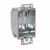 RACO Raco 471 3 In. X 2 In. Switch Box, Gangable, 2-1/4 Deep, One 1/2 KO & NMSC Clamps, Plaster Ears