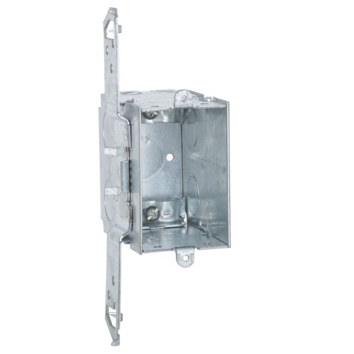 RACO Raco 605 Gangable Switch Box Steel 18 Cu In 1 Gang 11 Knockouts