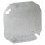 RACO Raco 722 4-Inch Blank Flat Steel Octagon Cover