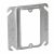 RACO Raco 772 Square Mud Ring Cover, 1-Device, 1/2, Raised
