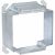 RACO RACO 795 4 Inch Square Mud-Ring 1-1/2 Inch Raised for Tile