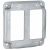 Raco 809C 4 Square Exposed Work Cover, 2 GFCI
