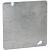 RACO 833 Flat 1/2-Inch Knockout in Center 4-11/16-Inch Square Box Cover