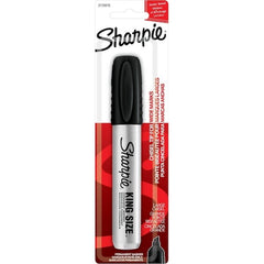 Sharpie 2178476 King Size Permanent Marker Black Large Chisel Tip 6 Pack