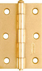 NATIONAL HARDWARE National Mfg N142-067 Light Narrow Hinge 3x2 in Dull Brass 2pk