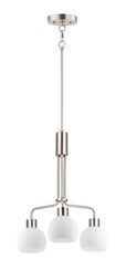 MAXIM Maxim 11276SWSN Coraline 3-Light Chandelier 3 x 60W 21 inch W