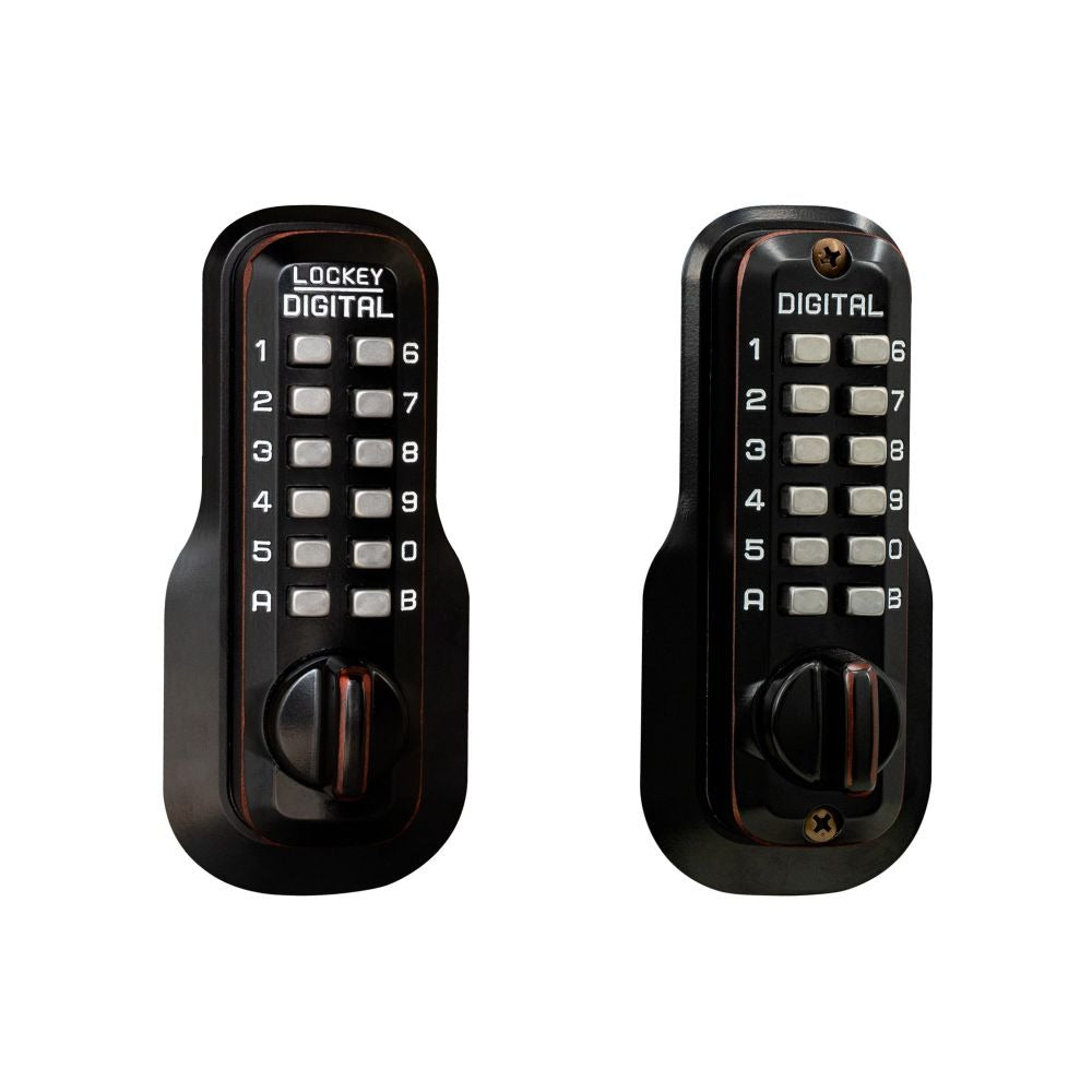 LOCKEY Lockey M210OILDC Mechanical Keyless Deadbolt Oil Rubbed Bronze