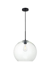 ELEGANT LIGHTING Elegant Lighting LD2216BK Pendant Light 40W 13.8 inches