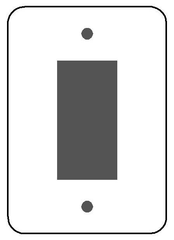 MULBERRY METAL PRODUCTS Mulberry Metal Products 76761 Maxi Size Receptacle Wallplate (5 in H x 3-1/2 in W)