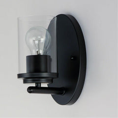 MAXIM LIGHTING Maxim Lighting 10211CLBK Corona 1-Light Wall Sconce 60W (4.5 in) 10211CLBK