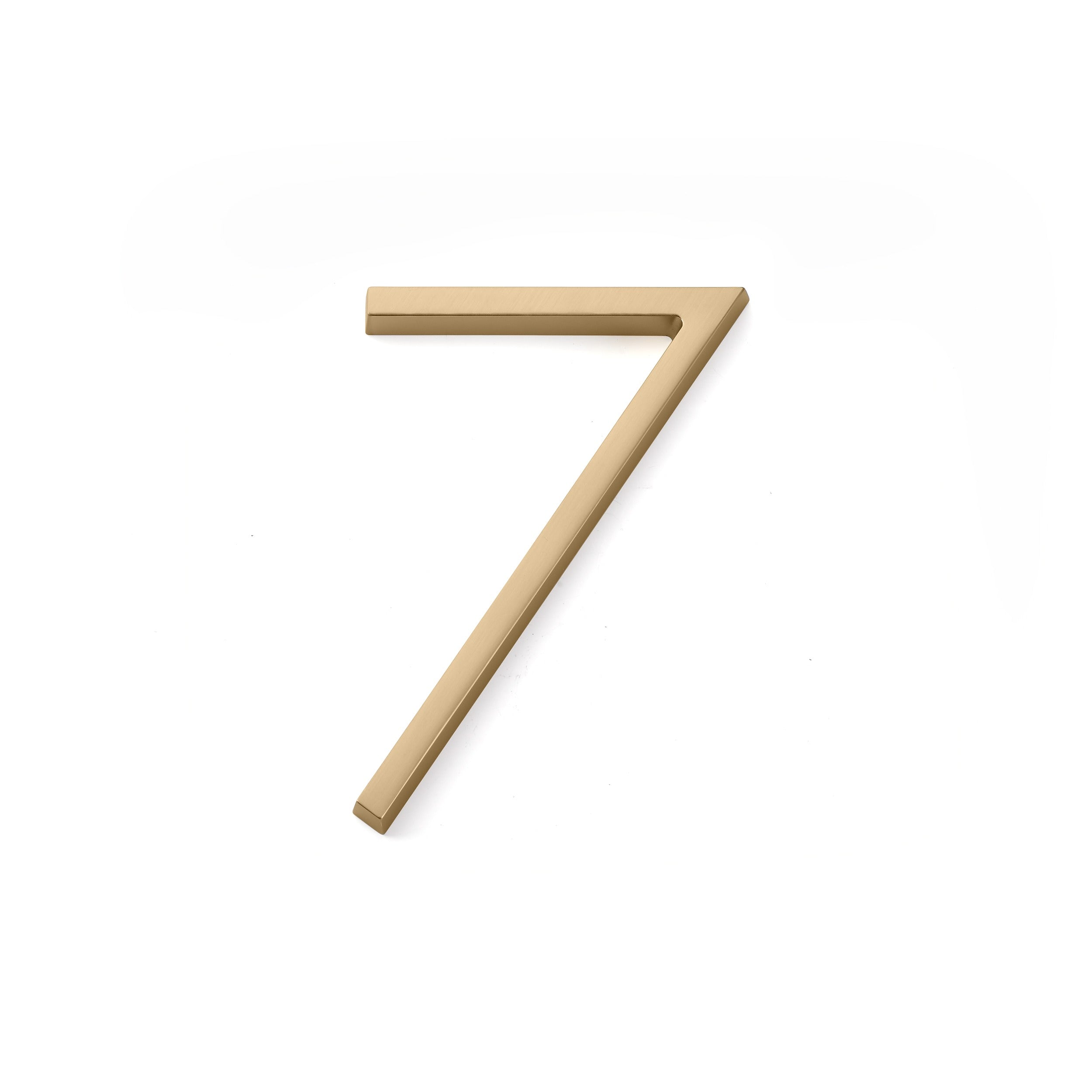 EMTEK Emtek 2837US4 Modern House Number 7 Satin Brass