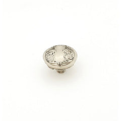 SCHAUB Schaub 994-WB Cabinet Knob White Brass Finish