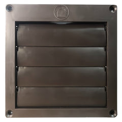 Builder's Best 110287 Nemco Pro Vent Hood With Snap On Ring, Plastic, Louvered Hood, 5-1/2 in W x 5-1/2 in H