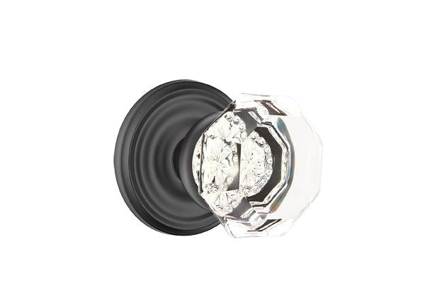 EMTEK Emtek 8050OTUS19 Old Town Glass Knob Dummy Pair Flat Black